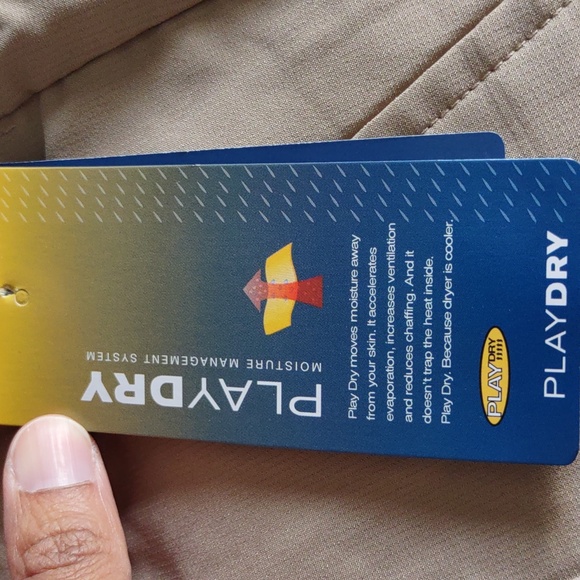 NWT Reebok Golf Size 50 Khaki PlayDry Comfort Waistband Shorts - Picture 12 of 16